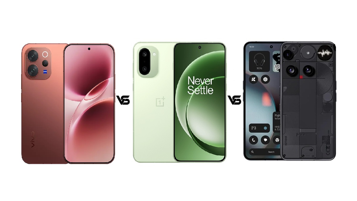 Vivo V70 vs OnePlus 15R vs Nothing Phone 3: 50K में कौन सा है बेस्ट