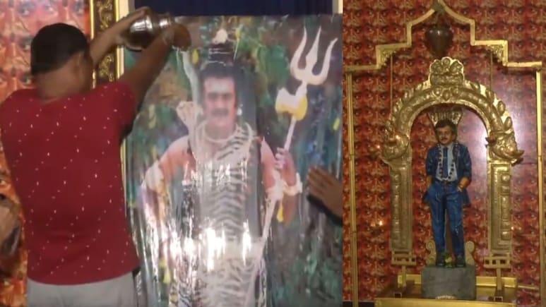 थलाइवा पर चढ़ा दूध, मदुरै में फैन की अनोखी इबादत चर्चा में...फैन ने घर में बनाया मंदिर