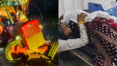 'मुंह दिखाई से पहले हादसा', बारात से लौट रही कार को ट्रैक्टर ने मारी टक्कर, दुल्हा-दुल्हन और फूफा समेत 4 घायल&nbsp;