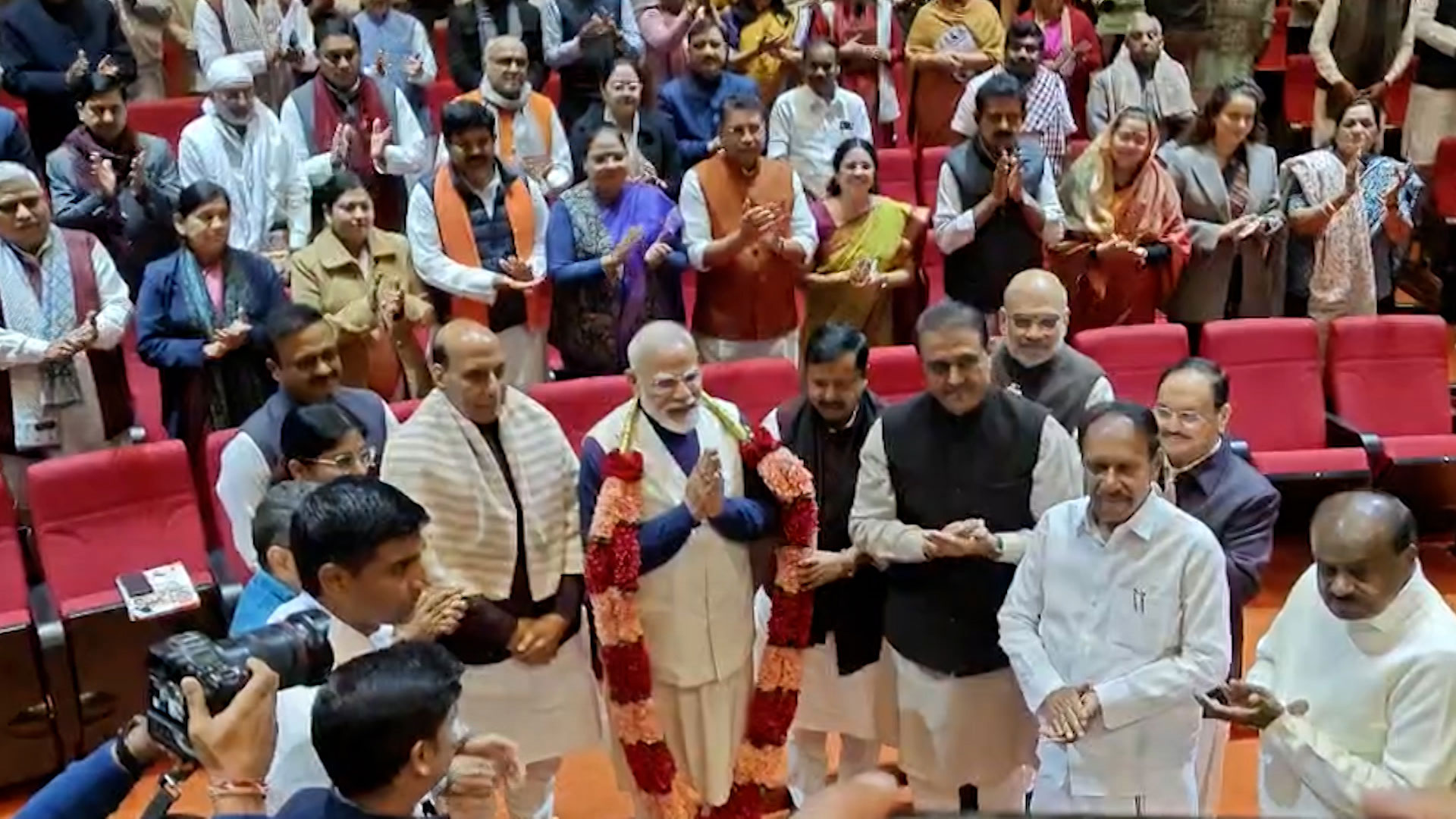 PM Modi Felicitated For India-US Trade Deal At Parliamentary Meeting