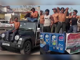 थार की छत पर स्टंटबाज... रील के चक्कर में मौत को दावत दे रहे महराजगंज के युवा