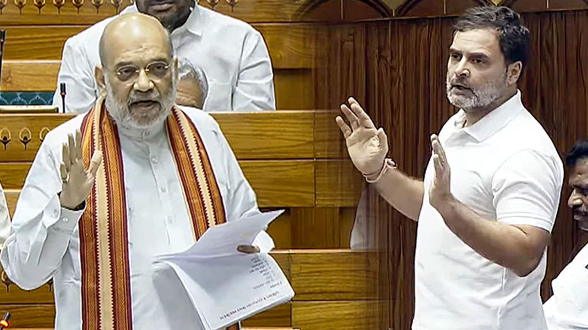 Amit Shah Interjects Rahul Gandhi As He Raises China's Issue In Parliament