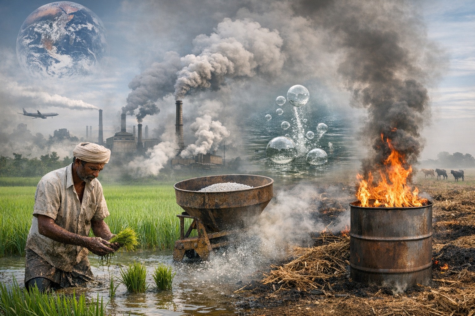 जहरीली हो रही है खेती: ग्रीनहाउस गैस छोड़ने में भारत दुनिया के टॉप 6 देशों में शामिल, नई स्टडी ने दी चेतावनी