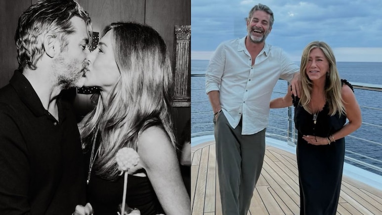 Jim Curtis's Kiss Of Love For Girlfriend Jennifer Aniston On Her 57th Birthday