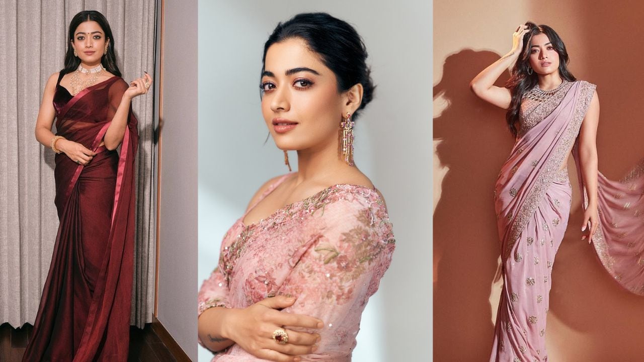 Rashmika Mandanna के फैशन सेंस से प्रेरित इन साड़ियों में हर इवेंट, फंक्शन और पार्टी में दिखें बेहद अट्रैक्टिव