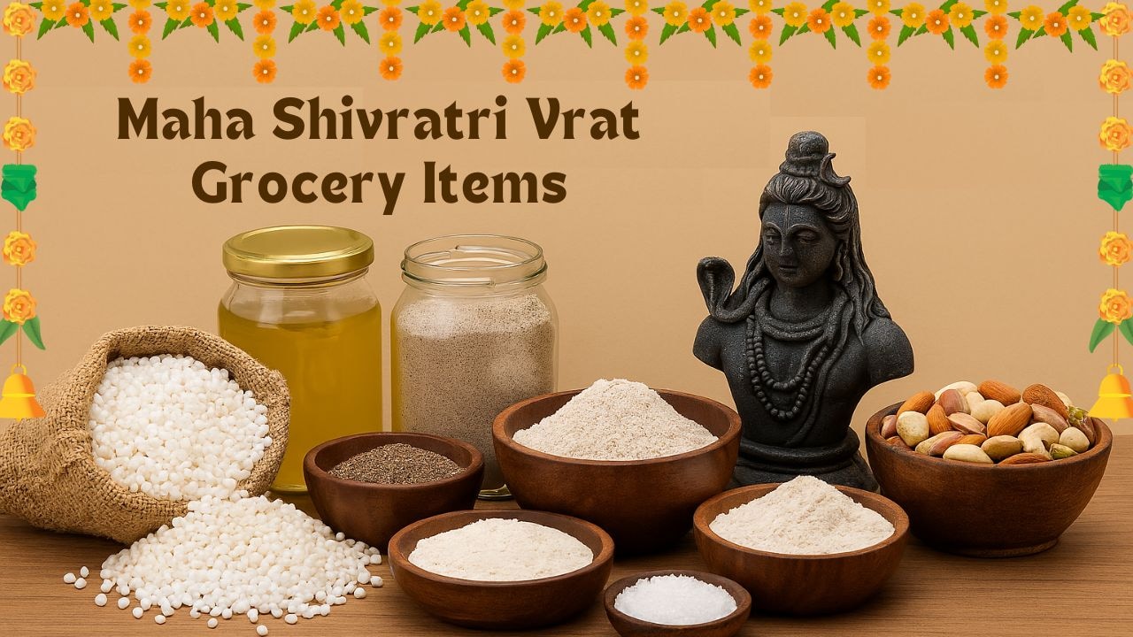 Maha Shivratri Vrat Grocery: साबूदाना से लेकर कुट्टू सिंघाड़े के आटे तक, एक ही जगह पाएं व्रत के लिए सभी चीज़ें
