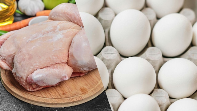 Chicken and eggs are both rich sources of protein and minerals