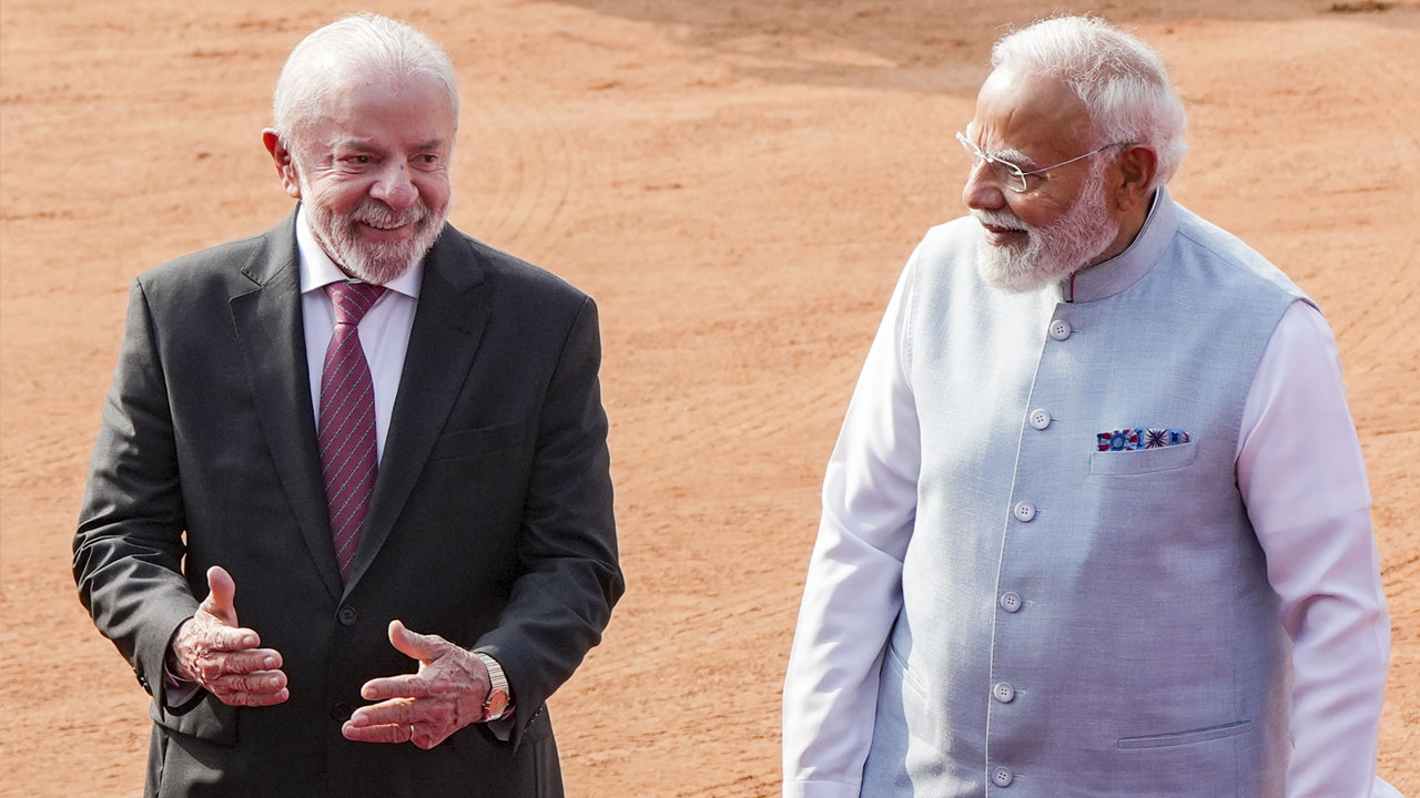 PM Modi Meets Brazilian President Luiz Inacio Lula da Silva