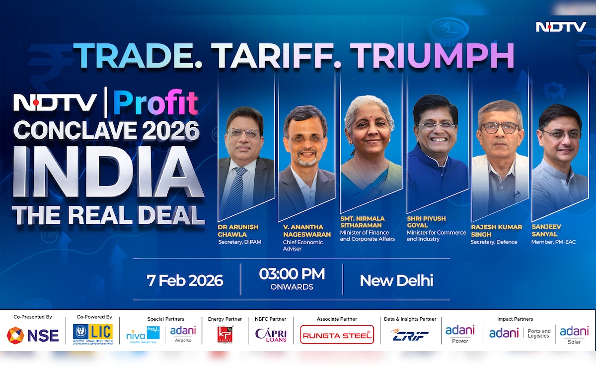 NDTV Profit Conclave To Discuss 'India: The Real Deal' With Nirmala Sitharaman, Piyush Goyal