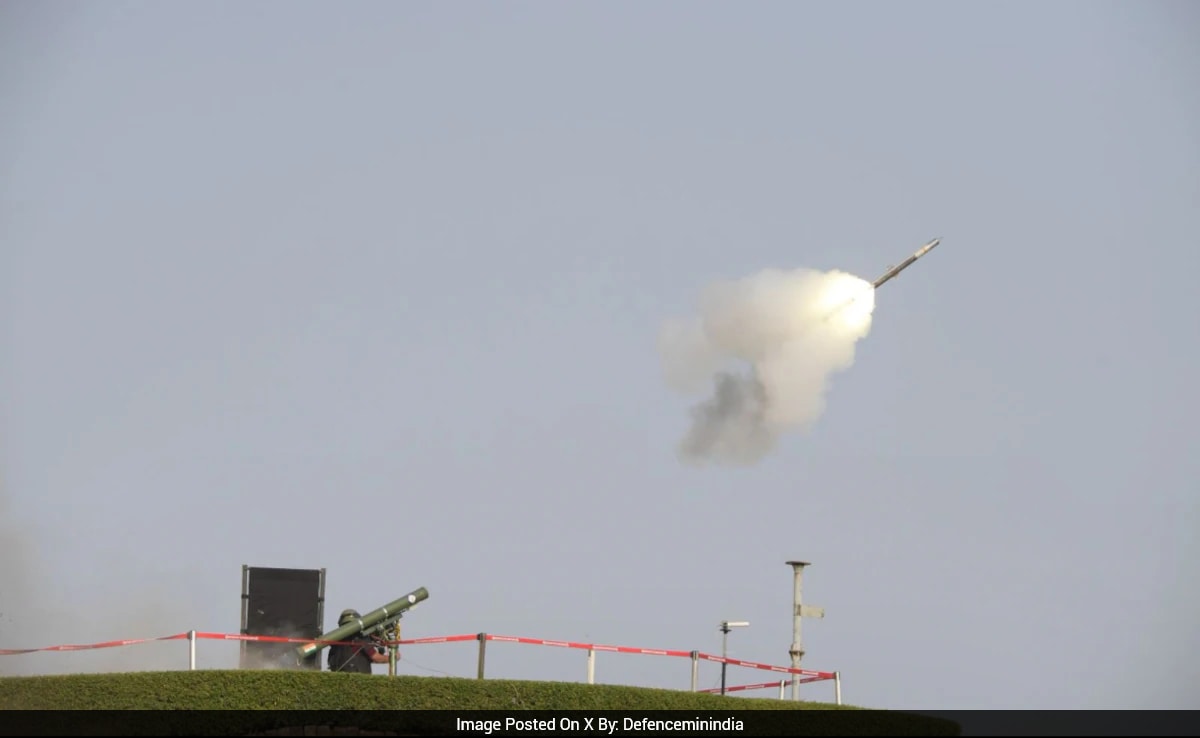 India Carries Out Successful Flight Trials Of Short-Range Air Defence Missile System