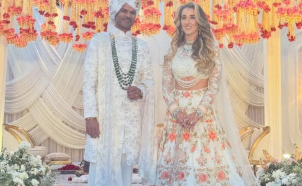 Shikhar Dhawan Marries Girlfriend Sophie Shine In Private Ceremony - See Pics