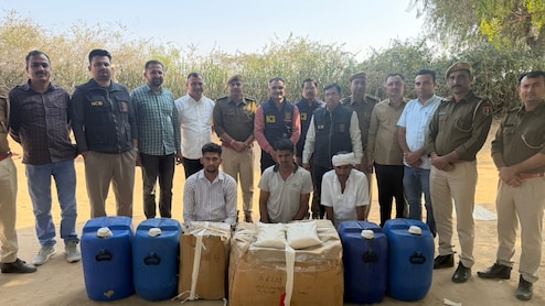 जालोर में गुप्त MD लैब का भंडाफोड़, 4.910 किलो मेफेड्रोन बरामद; तीन तस्कर गिरफ्तार