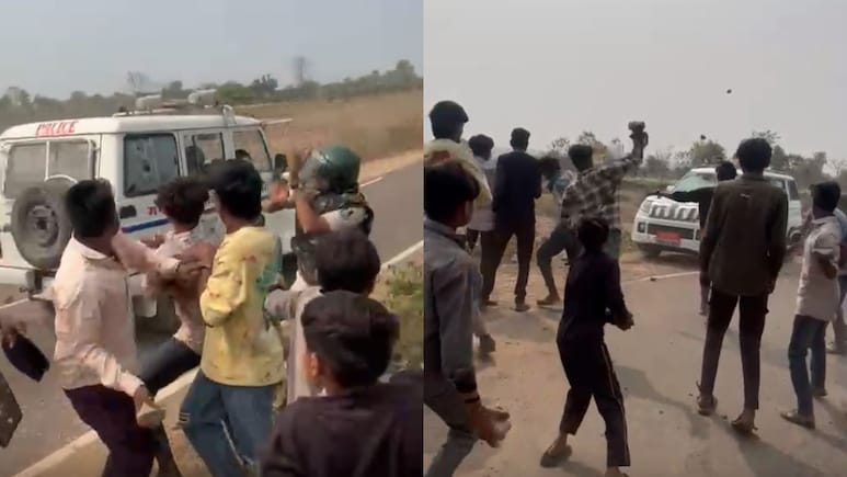 Stones Thrown In Madhya Pradesh's Dhar As Villagers Protest Survey For Quarry