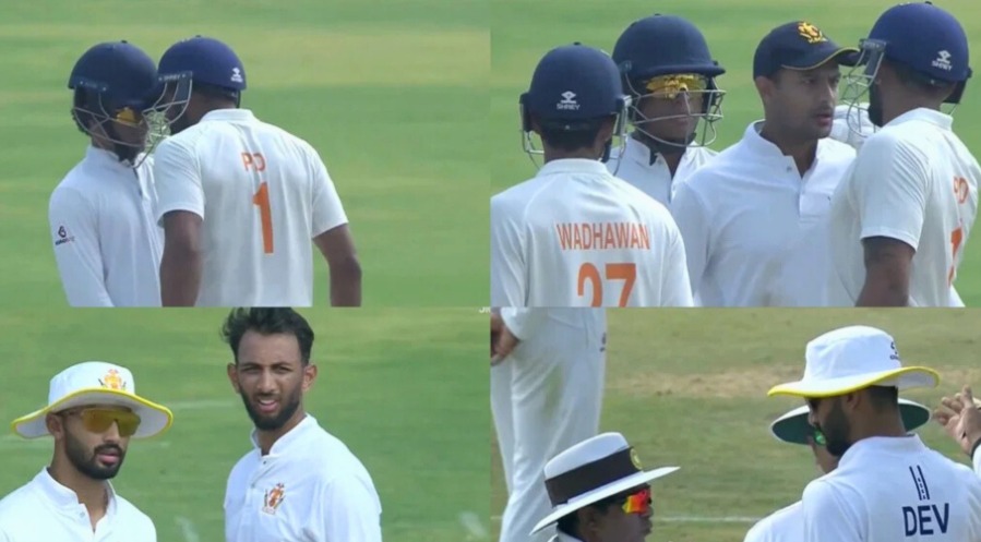 JK vs KAR; Ranji Trophy Elite Final: मैदान पर मचा बवाल, रणजी मैच में जम्मू के कप्तान पारस डोगरा ने कर्नाटक के खिलाड़ी को मारा धक्का