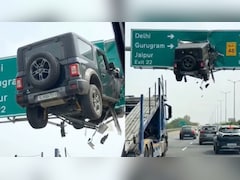 NH-48 पर साइन बोर्ड में घुसी थार! जानें...क्या है Viral Video की हकीकत