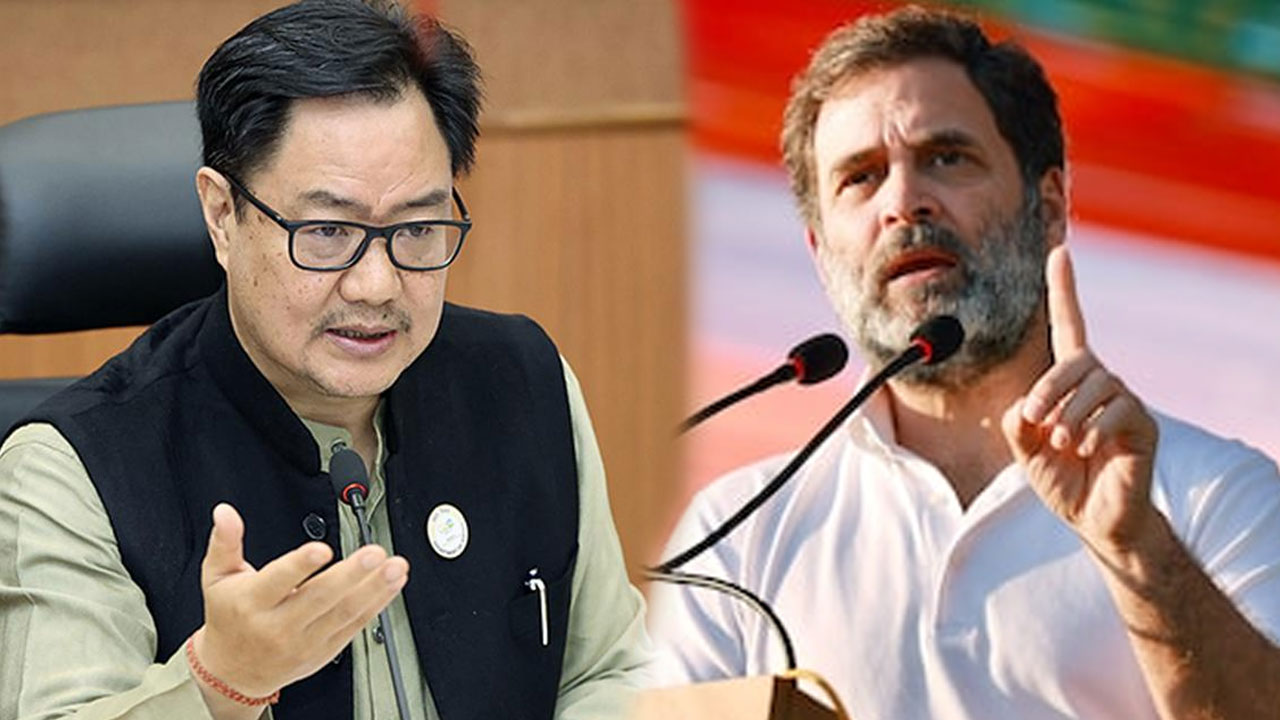 "Rahul Gandhi Most Dangerous Person For India's Security": Kiren Rijiju