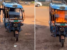 Woman Sets Her Rs 2.5 Lakh E-Rickshaw On Fire After Firm Refuses Repairs