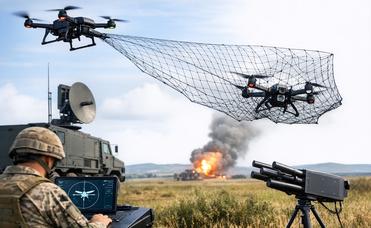 ड्रोन कैचर सिस्‍टम खरीदने की तैयारी में भारत, जानें कैसे'जाल' में फंसेंगे ड्रोन्‍स, स्टेल्थ UAV का बचना भी होगा नामुमकिन