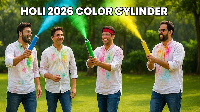 Holi 2026 Color Cylinder: परिवार और दोस्तों के साथ रंगों का धमाल मचाने के लिए खरीदें ये बेहतरीन कलर सिलिंडर