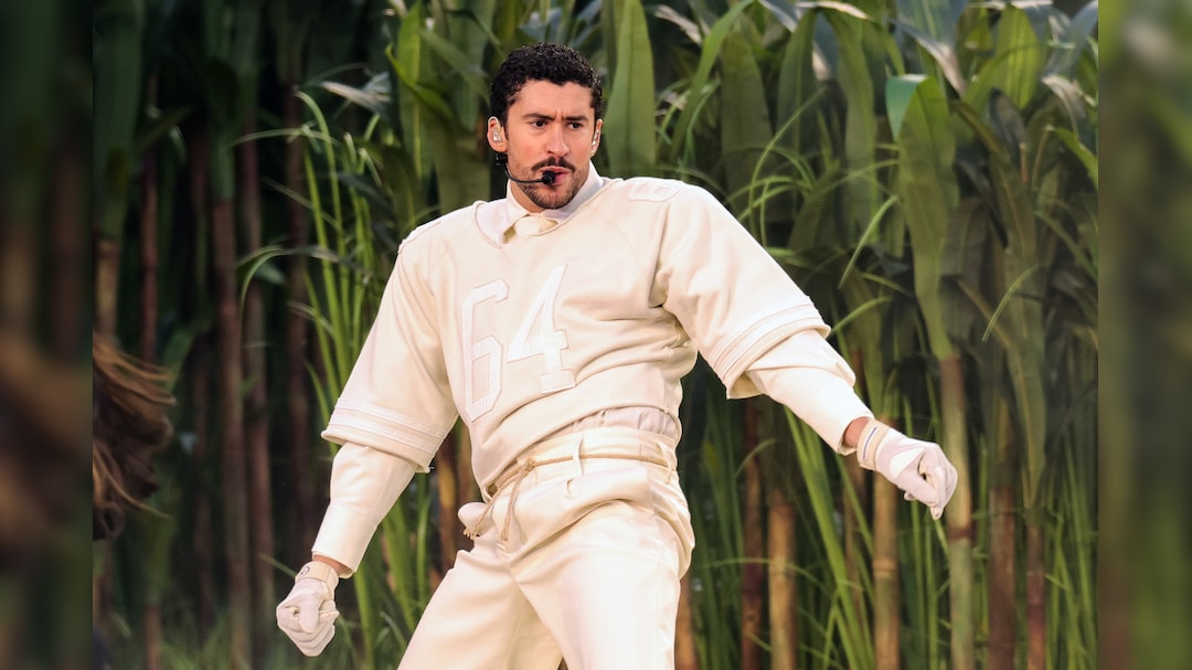 Bad Bunny's Super Bowl Look Fuels $35,000 Listings for Zara T-Shirts