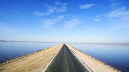 50 Km From Pakistan, This 30-Km Road In Gujarat Seems To Float On Water