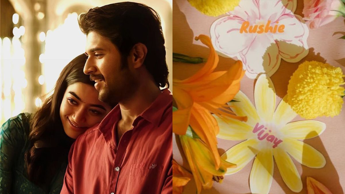 Inside Pics From Rashmika Mandanna And Vijay Deverakonda's Haldi Ceremony: Floral Garden Party With Pet Graffiti Decor