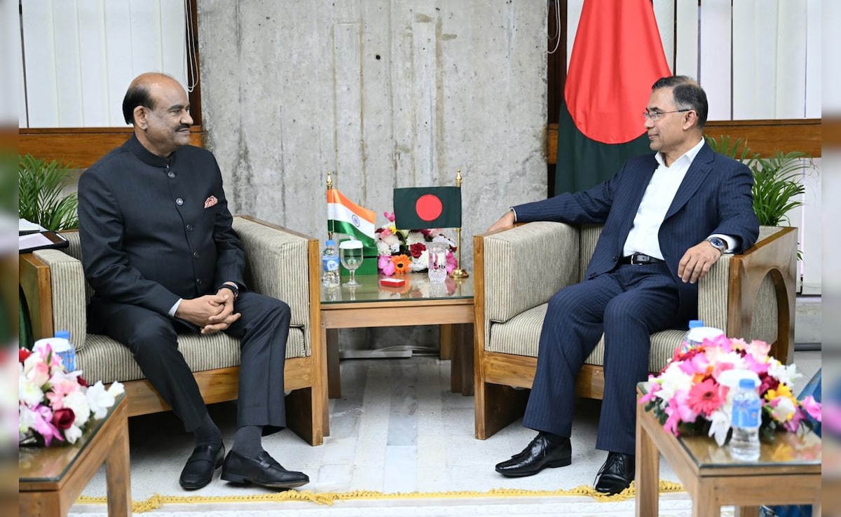 बांग्लादेश में नई सरकार के शपथ समारोह में ओम बिरला की शिरकत, तारिक रहमान से हुई मुलाकात