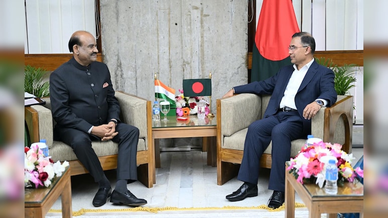 बांग्लादेश में नई सरकार के शपथ समारोह में ओम बिरला की शिरकत, तारिक रहमान से हुई मुलाकात