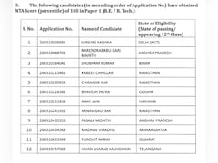 JEE Main Result: श्रेयस मिश्रा ने मारी बाजी, राजस्थान के 'लाल' फिर निकले आगे, यहां देखें टॉपर्स की पूरी लिस्ट
