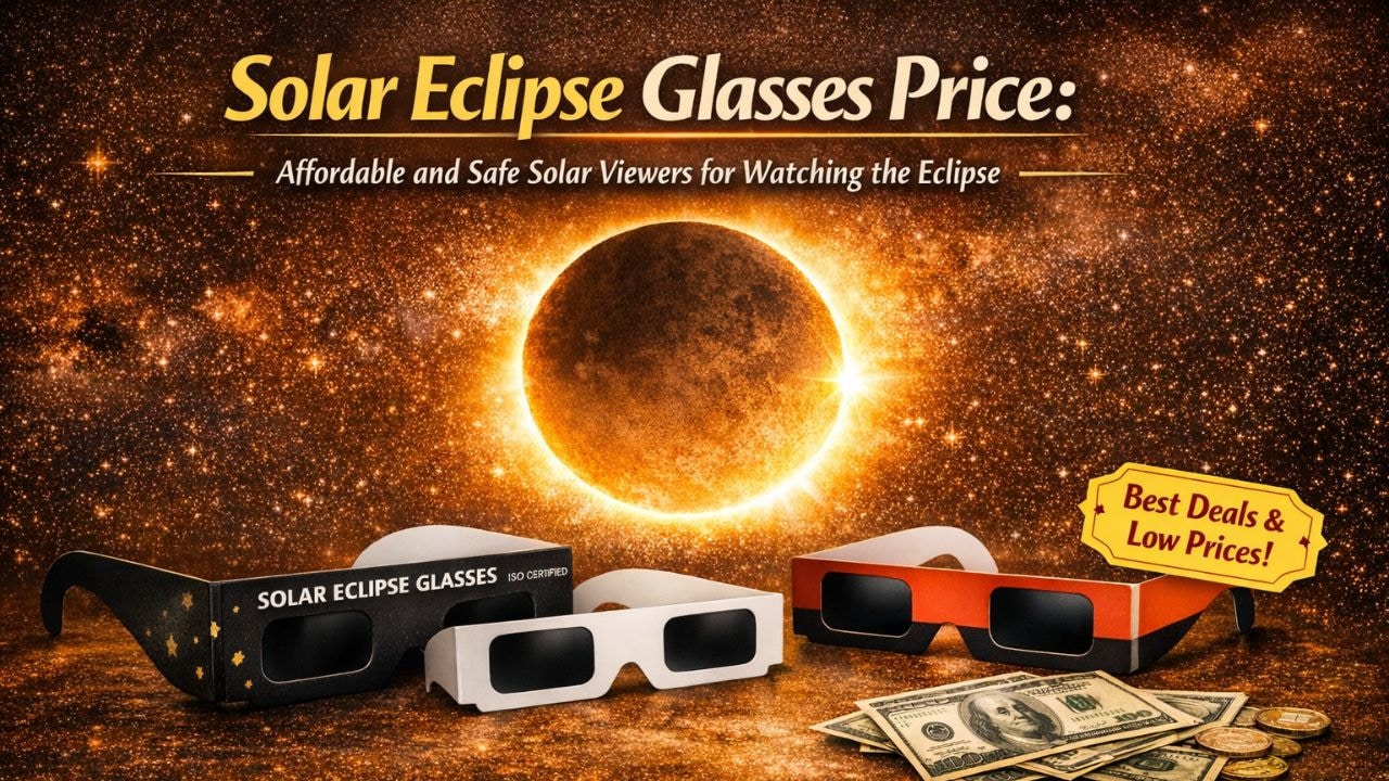 Solar Eclipse Glasses Price: सूर्य ग्रहण देखने के लिए सस्ते और अच्छे सोलर चश्मे