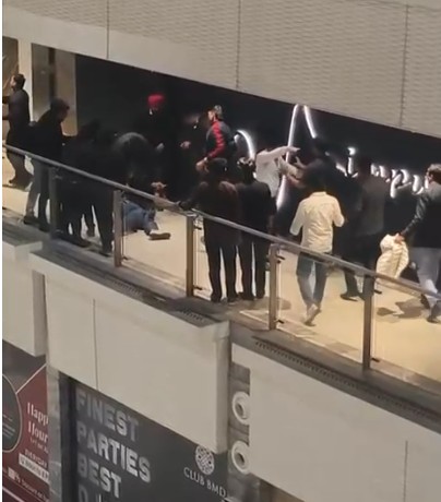 On Camera, 2 Men Beaten Up By Pub Bouncers At Popular Noida Mall