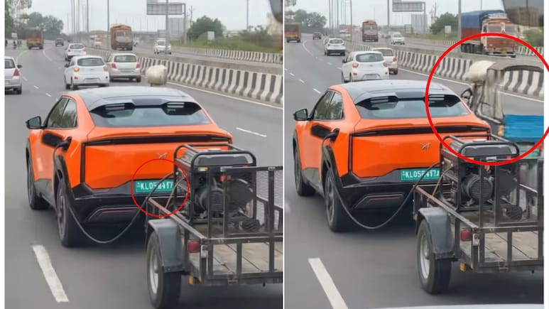 Fact Check: Mahindra BE 6 'Charging Via Towed Generator' Video Is AI-Generated