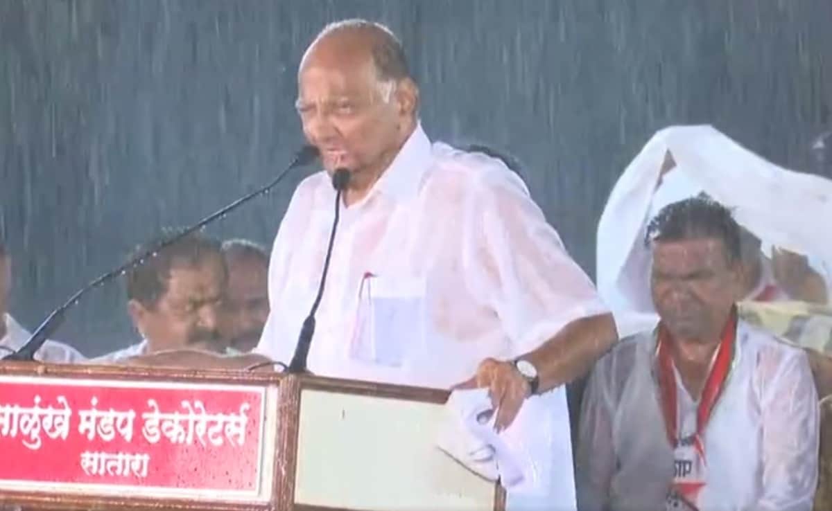 शरद पवार ने 2019 में सतारा में आयोजित एक चुनावी रैली को बारिश में भीगते हुए संबोधित किया था. उनके इस भाषण ने एनसीपी को मजबूत करने का काम किया था.