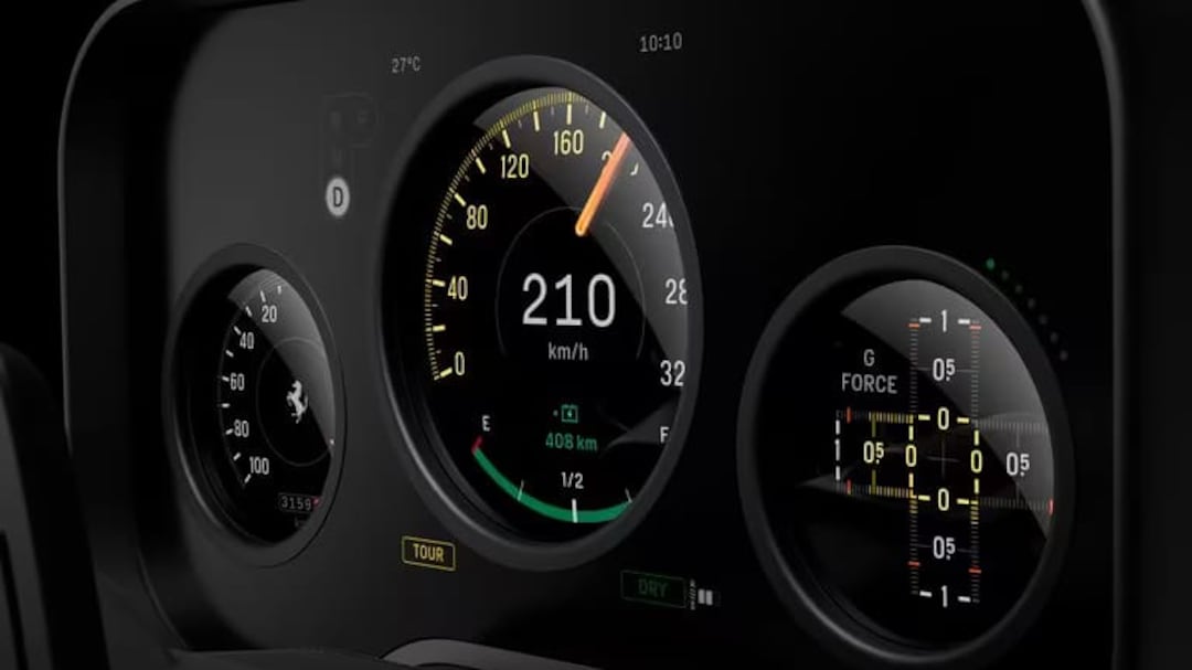 Ferrari Luce interiors.