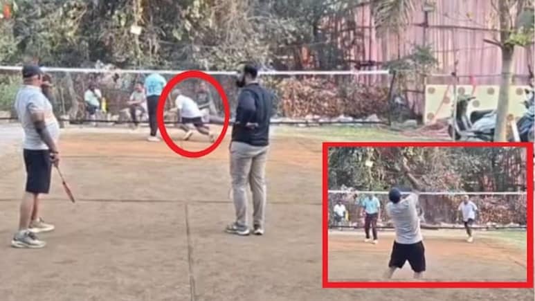 VIDEO: बॅडमिंटन खेळता खेळता काळाचा घाला! व्यावसायिकाचा हार्टअटॅकने अंत