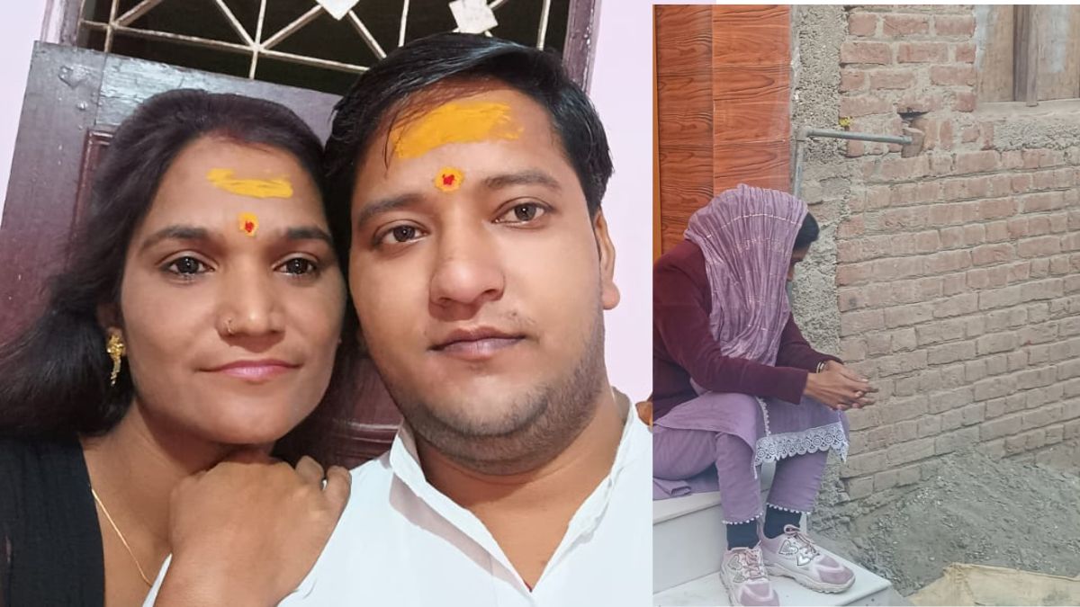 नहीं हटूंगी; खुद को बताने लगी BJP नेता की पत्नी, घर के बाहर धरने पर बैठ गई, मुरादाबाद में गजब ड्रामा