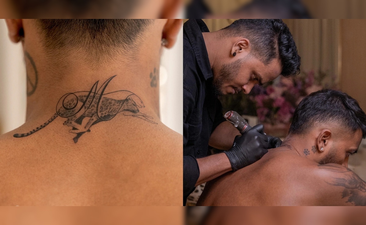 हार्दिक पांड्या ने वैलेंटाइन डे पर दिखाया रोमांटिक अंदाज, गर्लफ्रेंड माहिका के लिए बनवाया 'M' नाम का टैटू