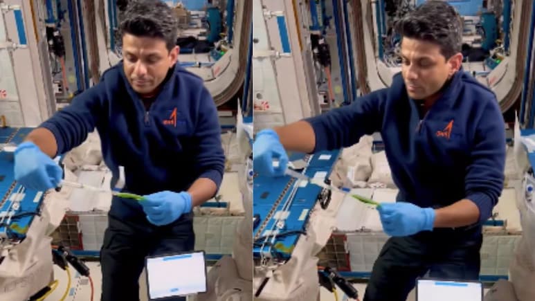 Shubhanshu Shukla Shows How Basic Lab Tasks Become Complex In Microgravity