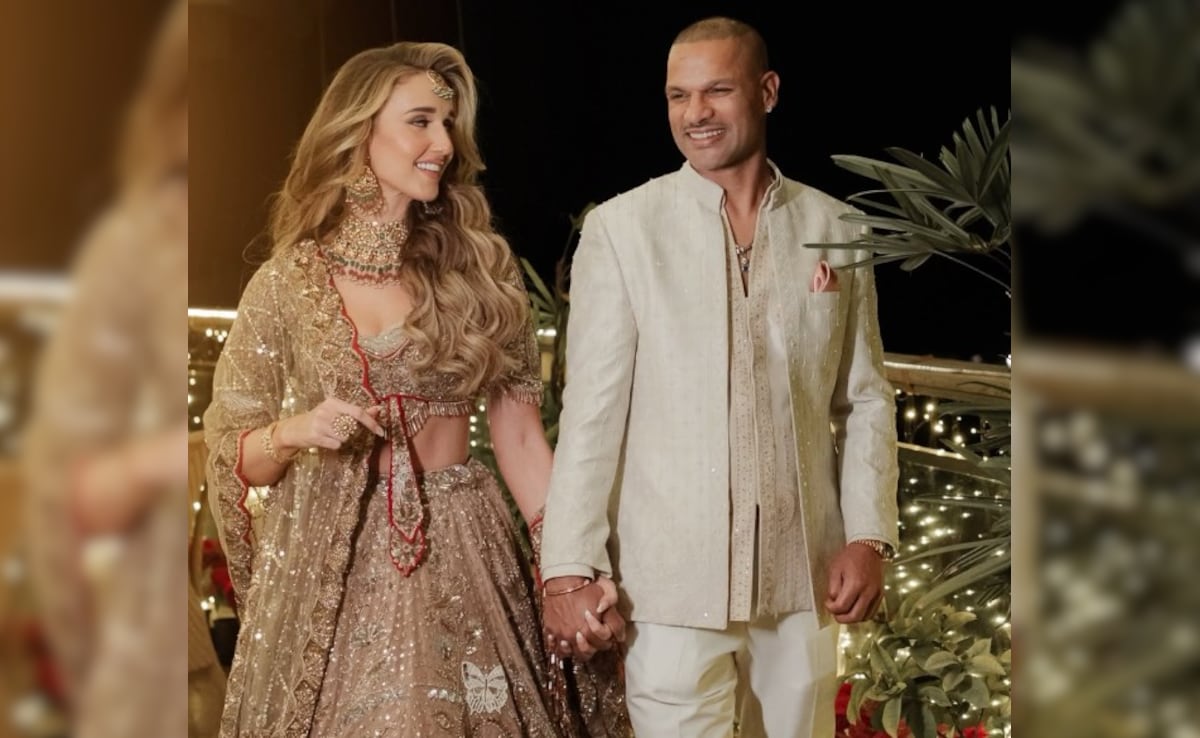 शिखर धवन के सिर दूसरी बार बंध रहा है सेहरा, सोफी संग शेयर की संगीत कार्यक्रम की तस्वीरें