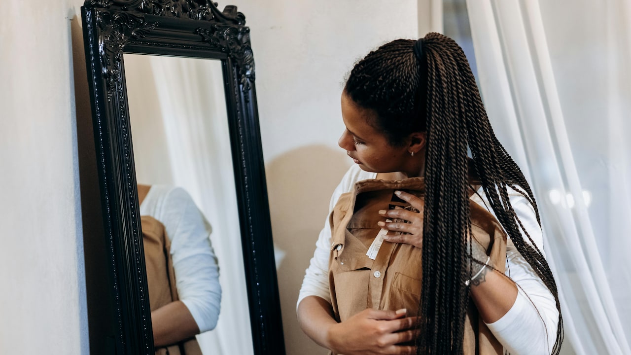 Always place a mirror behind any furniture to add depth to your room