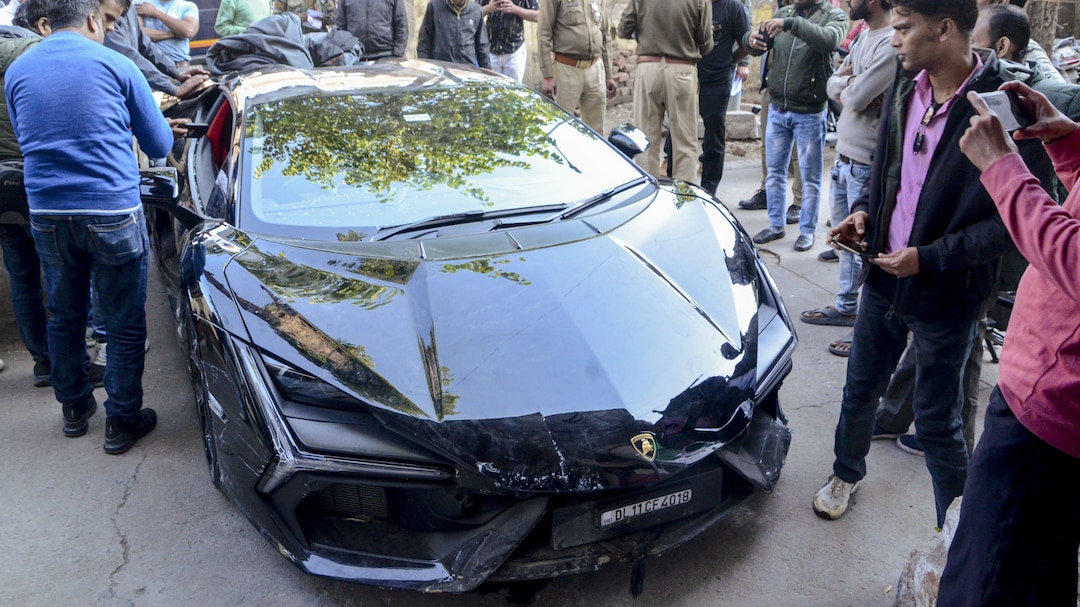 UP Tobacco Baron's Son Rams Lamborghini Into Pedestrians In Kanpur, FIR registered