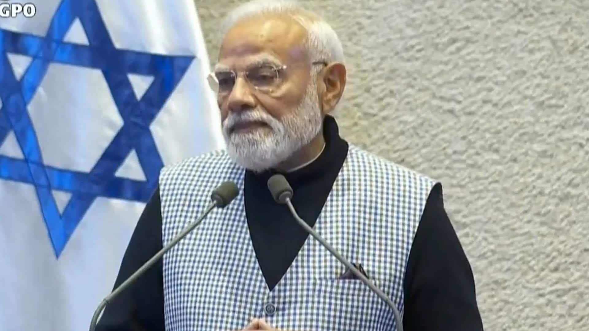 PM Modi Makes History with Address at Israel Parliament