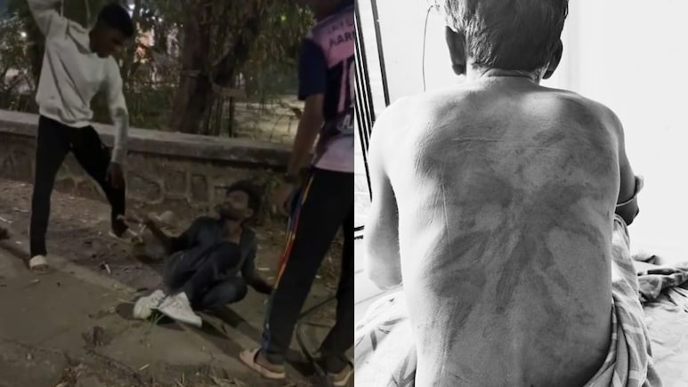 Navi Mumbai : 'पोलीस ठाण्यात गेलास तर खल्लास'; भररस्त्यात तरुणाला बेदम मारहाण, स्थानिकांमध्ये घबराट