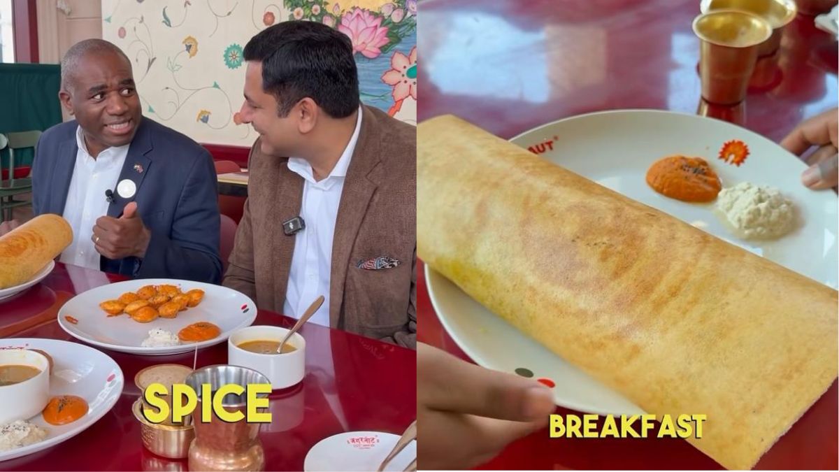 Watch: UK Deputy PM David Lammy Relishes South Indian Food In Delhi