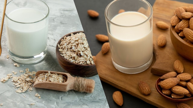 Almond Milk versus oat milk, which milk is better for the heart?