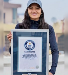 Indian Runner Sufiya Sufi Sets Guinness World Record For Fastest Manali-Leh Run