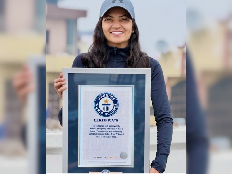 Indian Runner Sufiya Sufi Sets Guinness World Record For Fastest Manali-Leh Run