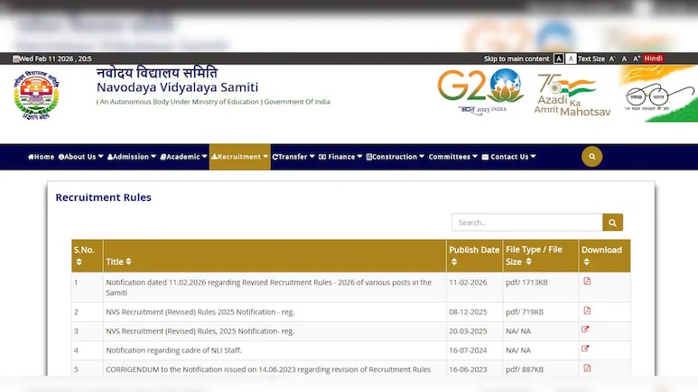 NVS ने जारी की Recruitment की नई गाइडलाइंस, टीचिंग और नॉन-टीचिंग पोस्ट के लिए आवेदन करने वाले एक बार जरूर कर लें चेक