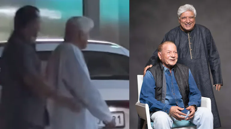 Javed Akhtar Rushes To Salim Khan At Lilavati Hospital In Mumbai