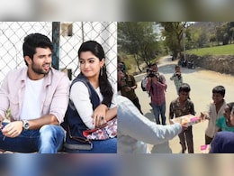 Watch: Newlyweds Rashmika Mandanna And Vijay Deverakonda Send Sweets For Paps After Traditional Telugu Ceremony